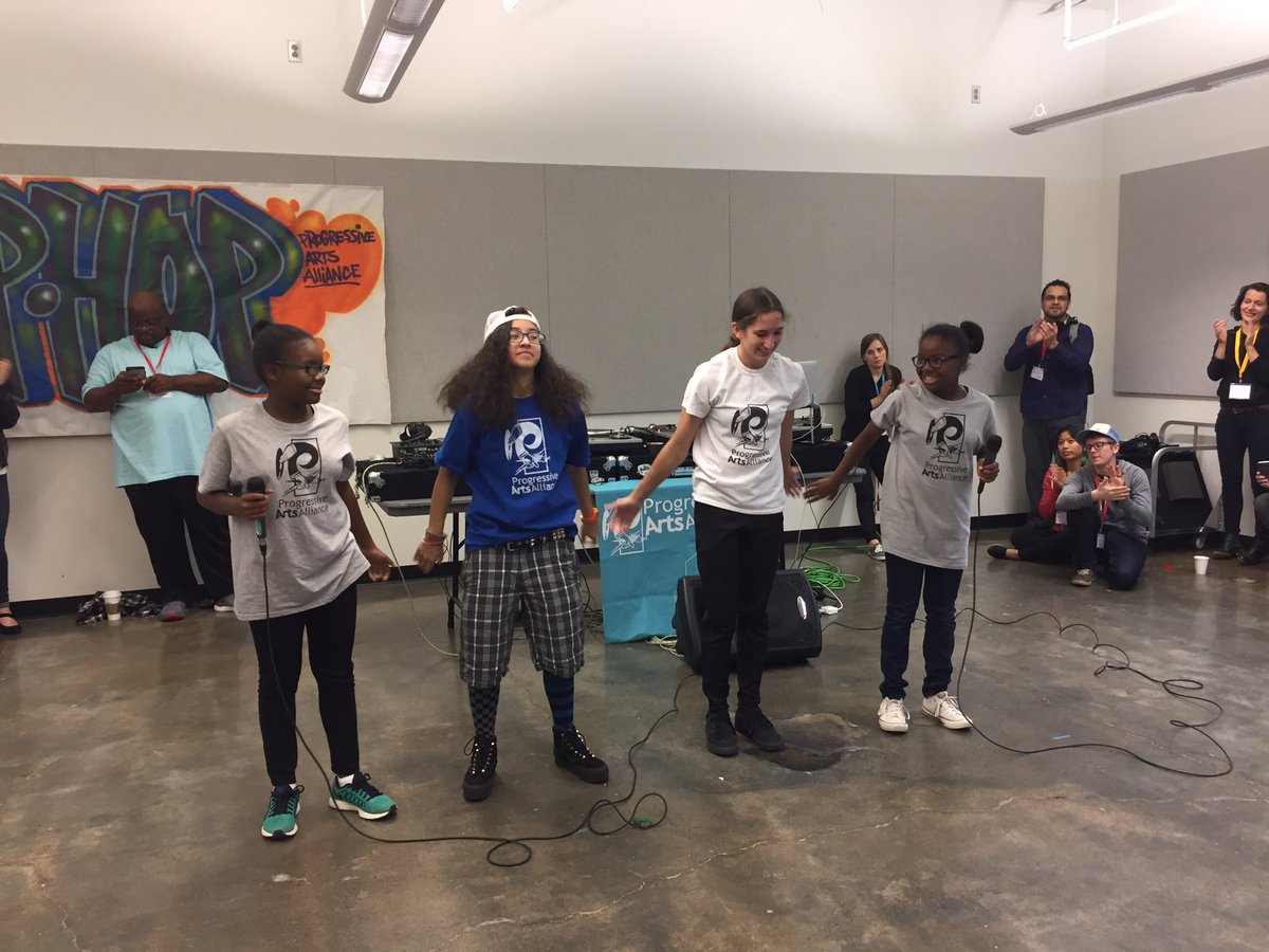 scratch's tweet image. Thanks to @progressivearts students for a fantastic performance! #hiphopcoding