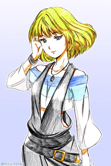 高垣楓さんを見ていると、いつもキンプリ(KING OF PRISM by PrettyRhythm)のルヰくんに見えて仕方ないので、ルヰくんコスの楓さんを描きました。 