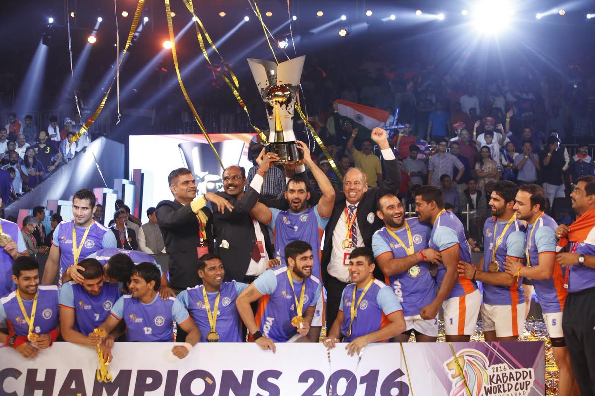 Kabaddi World Cup:India wins third world cup final in a row, defeats
