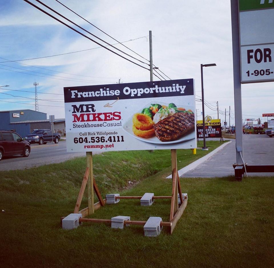 TimminsOnt's tweet photo. Mr Mikes has a Franchise for a new restaurant in Timmins! have you seen the sign near Giant Tiger area? https://t.co/wdBOF3pmb4