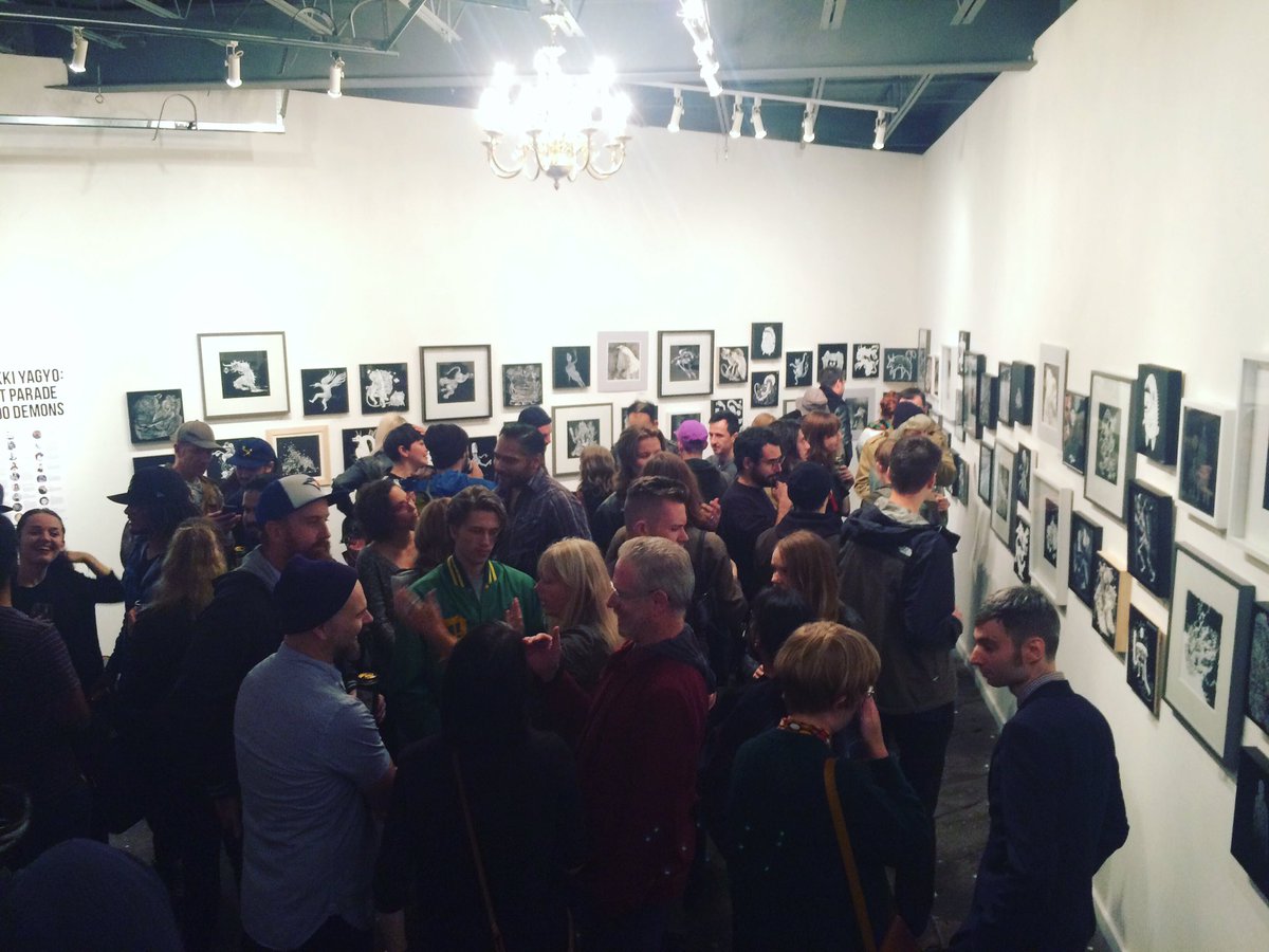 Thank you so much to everyone who came to the Hyakki Yagyo opening reception, what an incredible turnout!