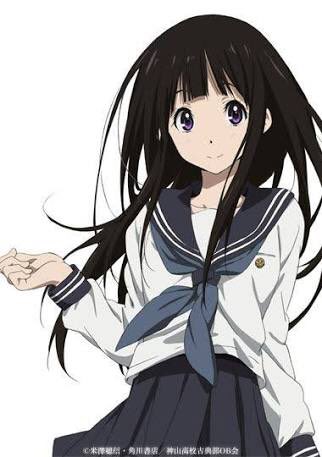 はるき 氷菓っていうアニメのヒロイン 千反田 ちたんだ えるちゃん 絶対似合うなーっておもった ˊᵕˋ