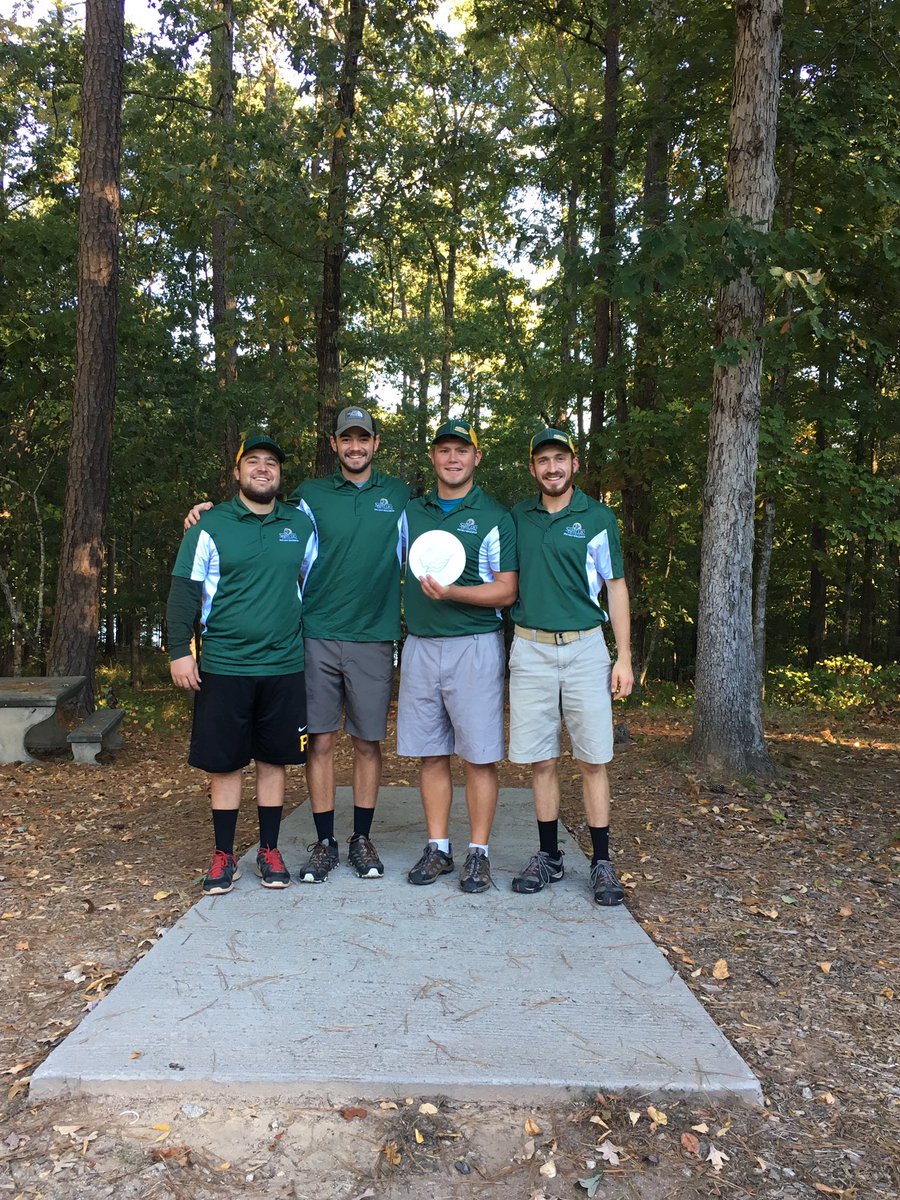 The disc golf team is beginning their first tournament ever in Appling, Georgia this morning!