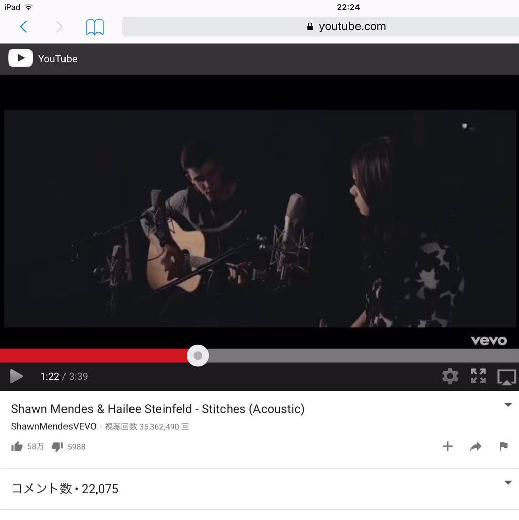 nAmIeZuto's tweet photo. #和訳リクエスト ShawnとHaileeが一緒に歌ってる「Stitches(acoustic)」 大好きなので和訳して下さると嬉しいです😊 https://t.co/mhMAX7dOGj