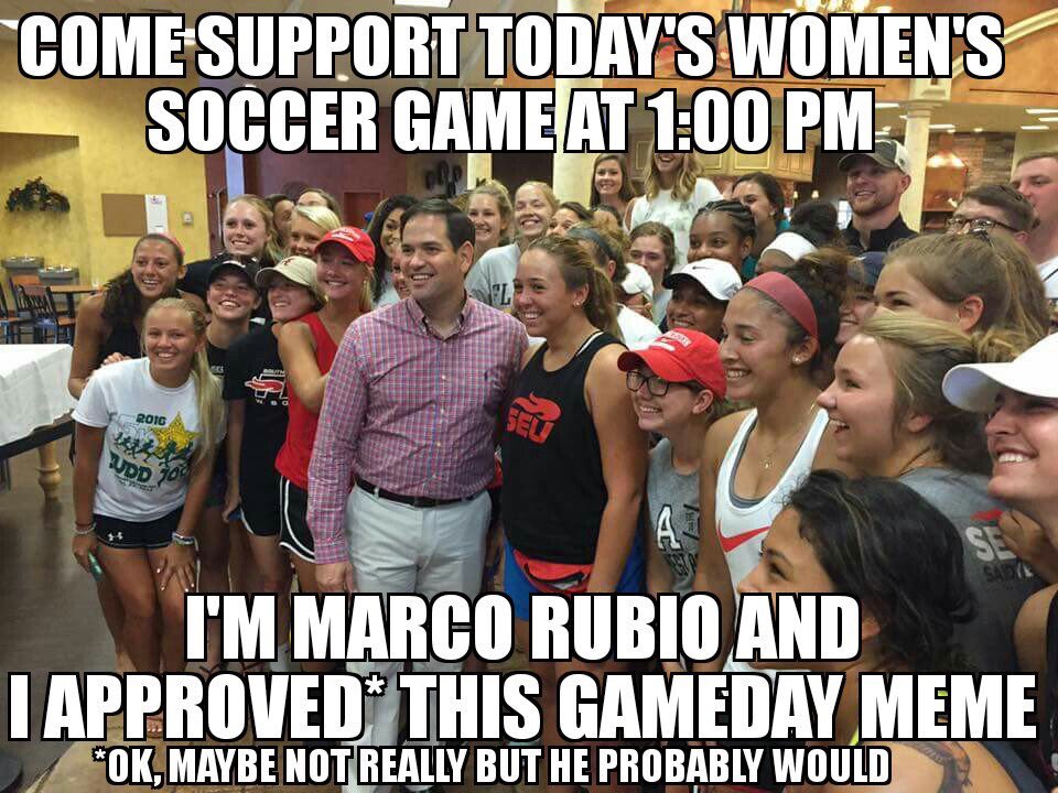CoachRjayBarsh's tweet image. Come watch our @SEUFireWSoccer win by 100 today...