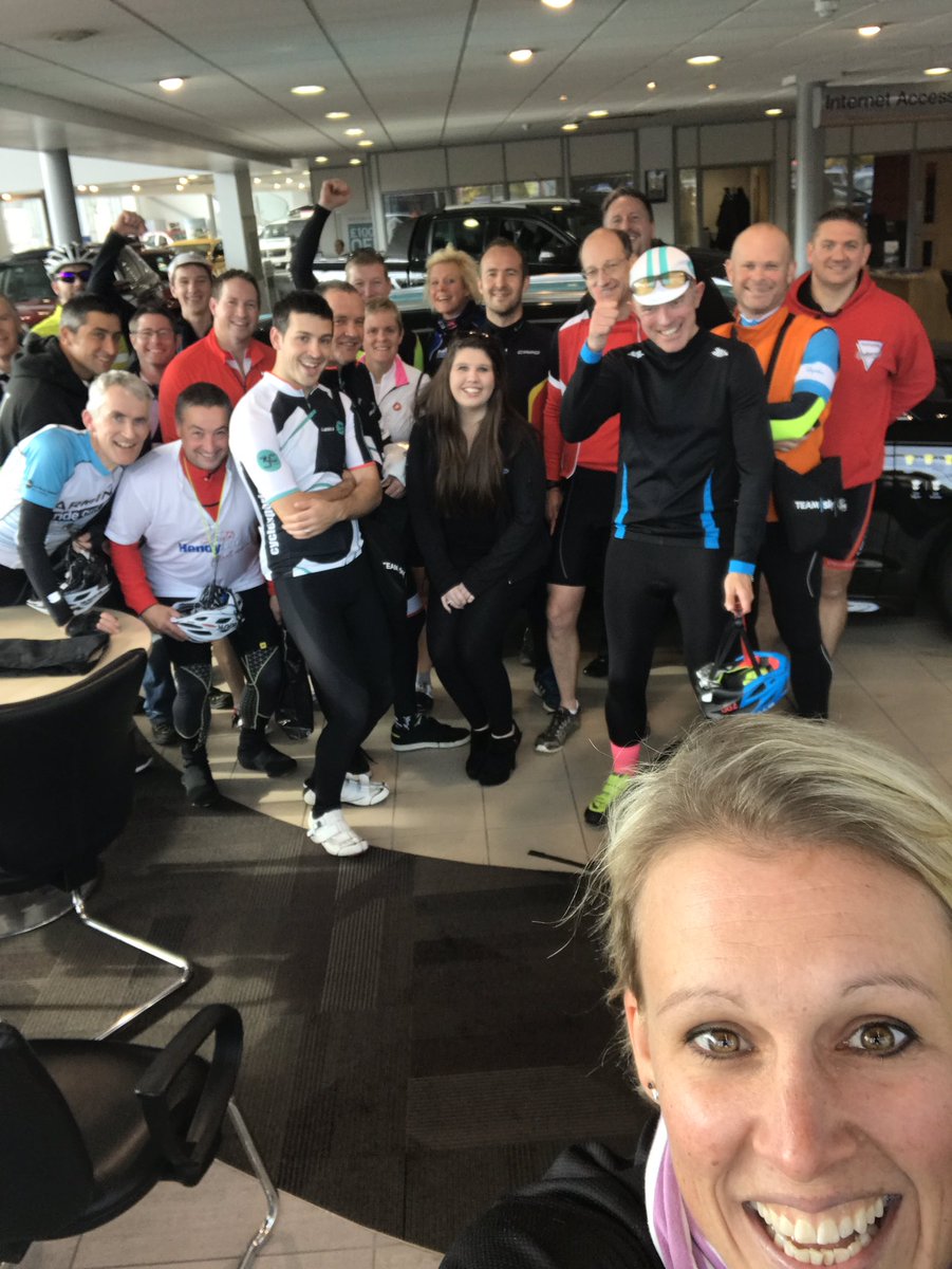 AlexDanson15's tweet photo. We did it! Such a fun day with @ClaireDanson @TeamSky @hendygroup for the #TourDeFord 🚴‍♀️🚴#lovecycling https://t.co/QOKtTDYOep