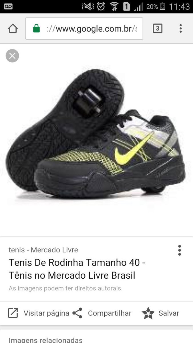 tenis de rodinha tamanho 40