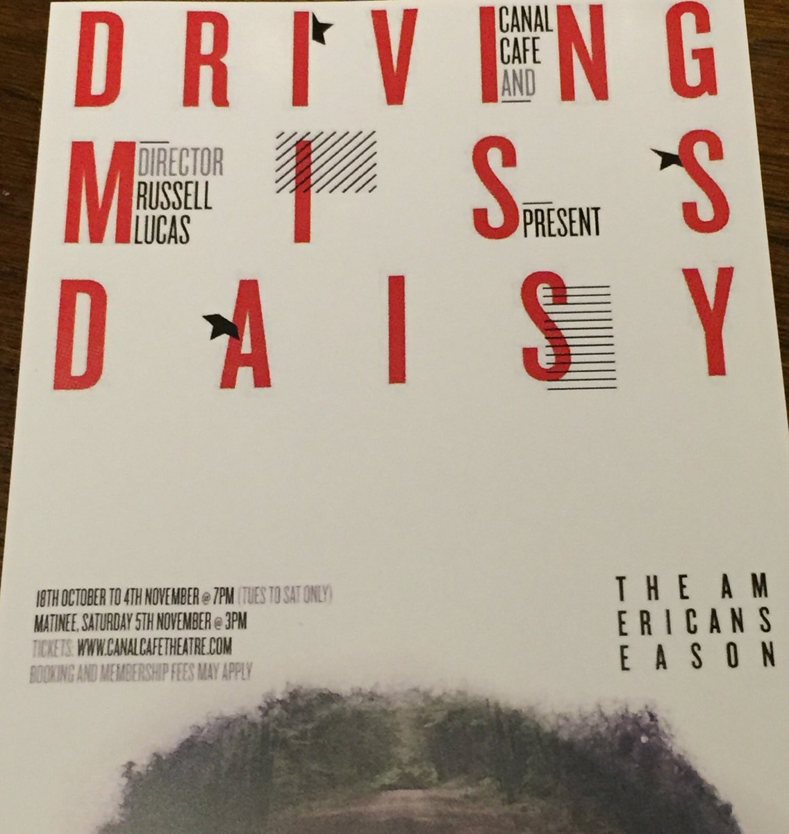 b_atomic's tweet image. Don't miss Driving Miss Daisy! Moving story incredibly played by my friend Paddy. Credits to all @CanalCafe