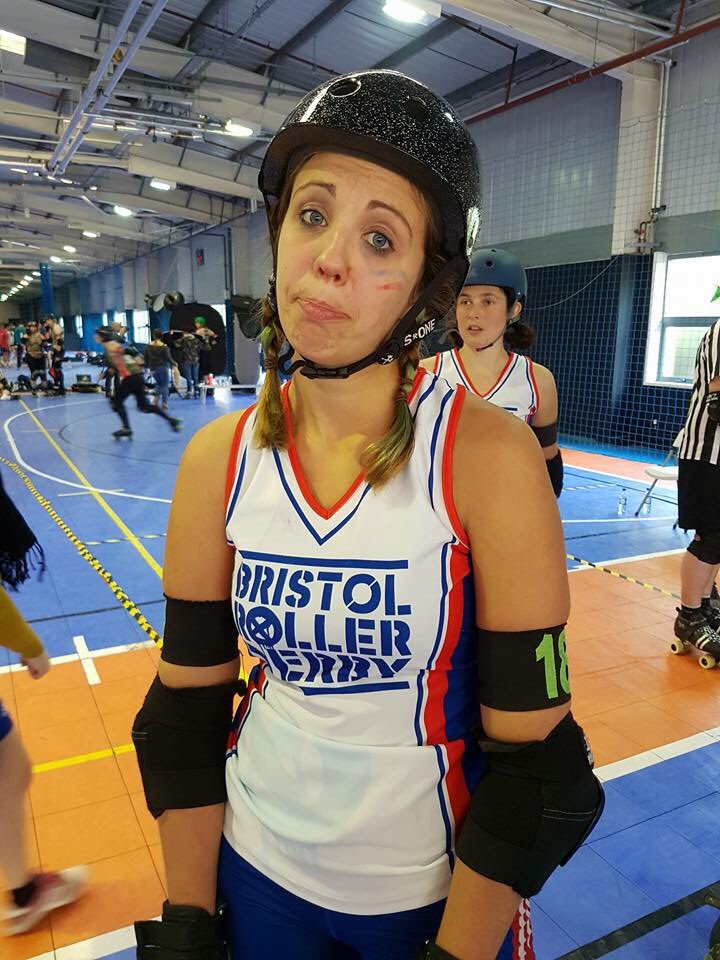 BrisRollerDerby's tweet photo. They gave it their all but visited the box a bit too much.  It was a penalty heavy for both teams. #foulout  #naughtystep #gremwantedabeer https://t.co/hDJ6MVe7rW