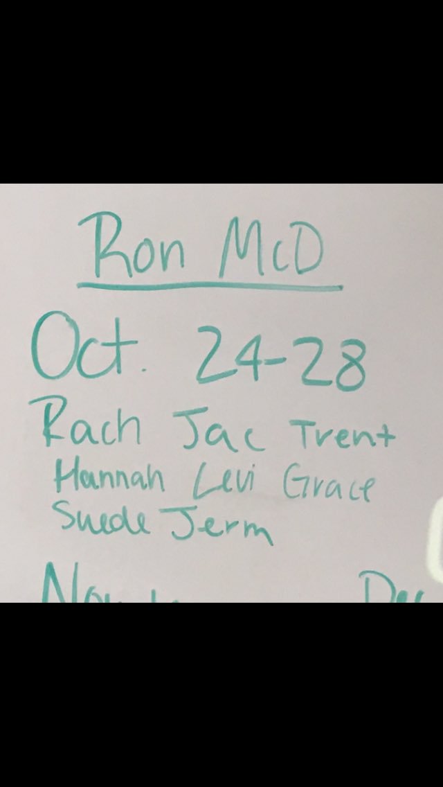 NHS_TNHS's tweet photo. These students need to stop by Merrifield's room to pick up a permission form for Ronald McDonald volunteer trip Tuesday. https://t.co/T85icka2v3