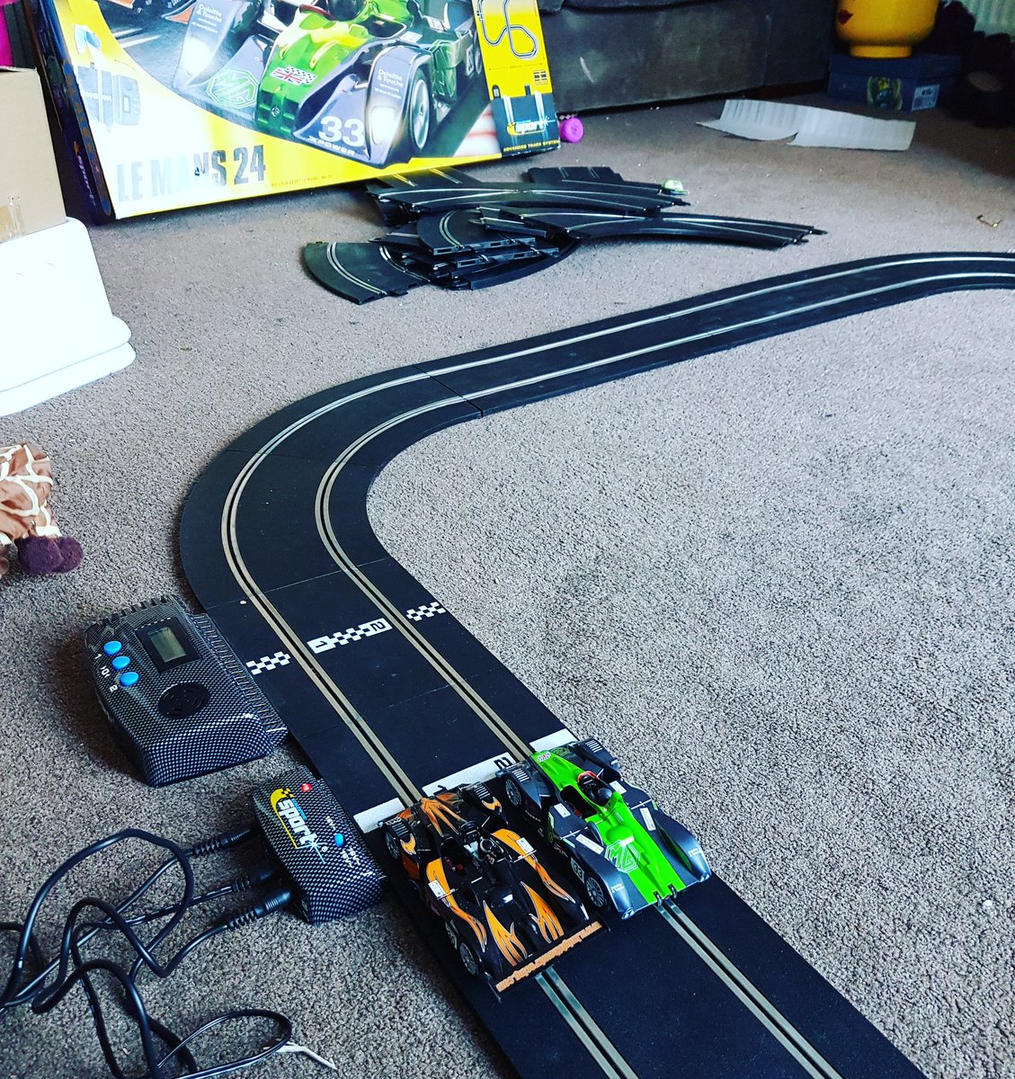 SharonLedger13's tweet photo. Saturday scalectric, the race is on #scaletric https://t.co/h9M1uF35nd