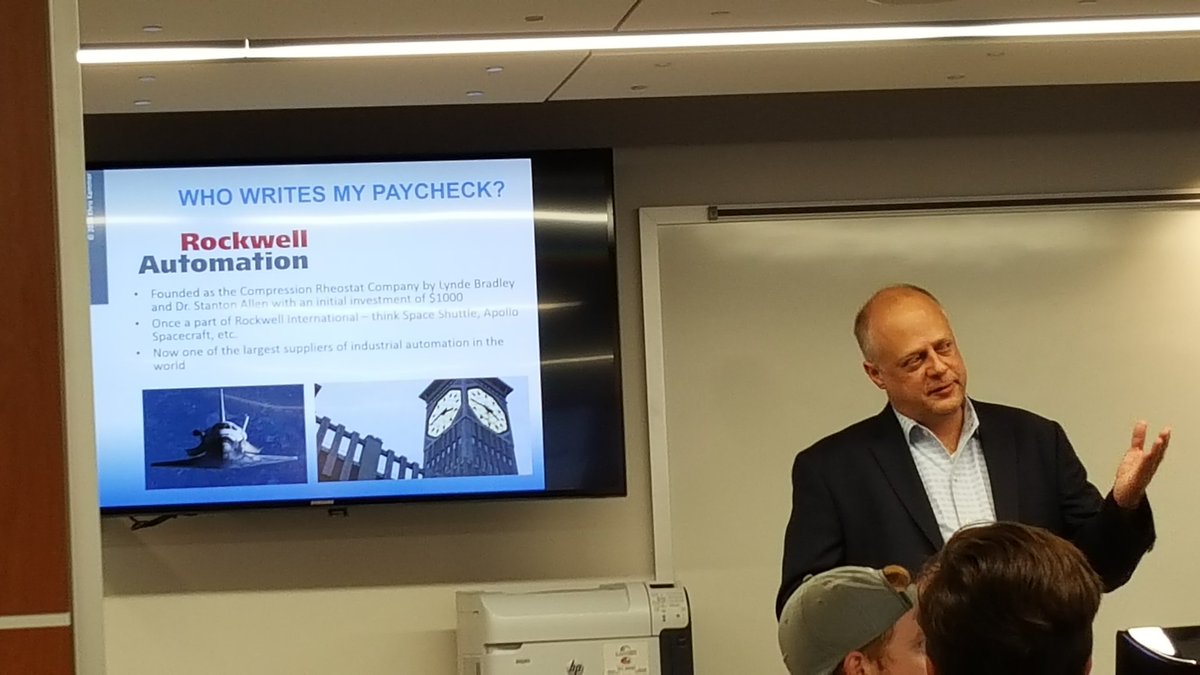 grabowsk2's tweet image. Thanks, Khris Kammer @RockwellAutomation #ProjectMgnt #justintimetraining #MIS460 #MIS711 #worklifebalance