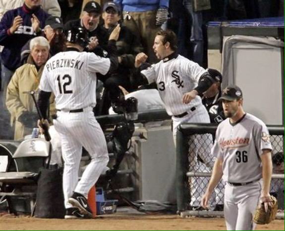 AJP_Updates's tweet photo. On this date in 2005, the Chicago White Sox played Game 1 of the World Series against the Houston Astros. The White Sox won 5-3. https://t.co/LYjPV7mTj1