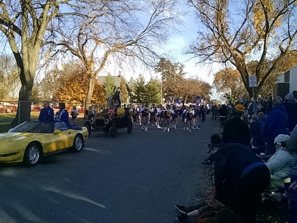 vosbergjim's tweet photo. It's time!!!!!  Hobo Day parade. #hoboday https://t.co/GGjUbXJ7dT
