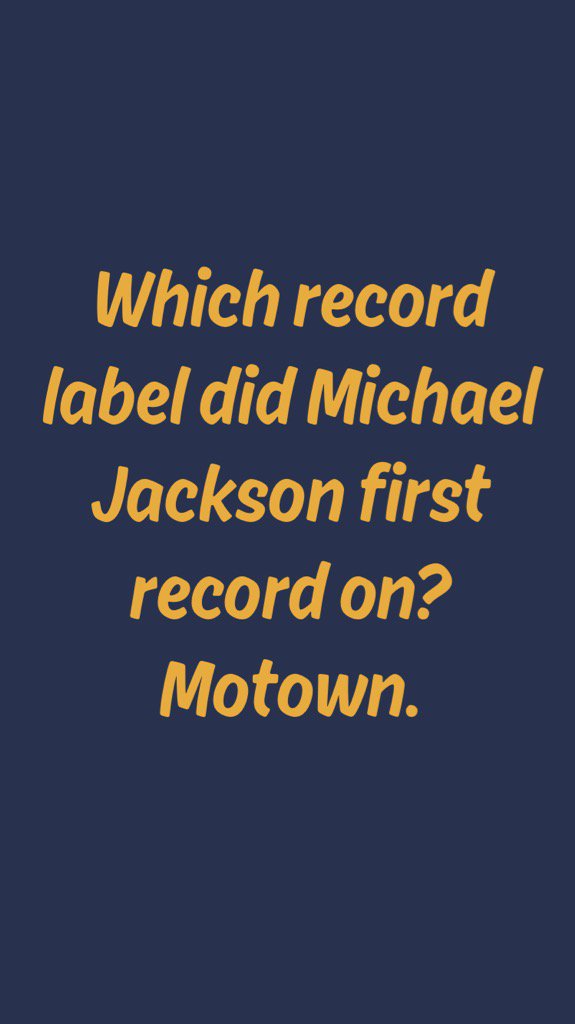 MrKniceGuy6's tweet photo. Which record label did Michael Jackson first record on? #trivia #interesting #TriviaQ&A https://t.co/iX32ZJ3osi https://t.co/k11DLGjab2