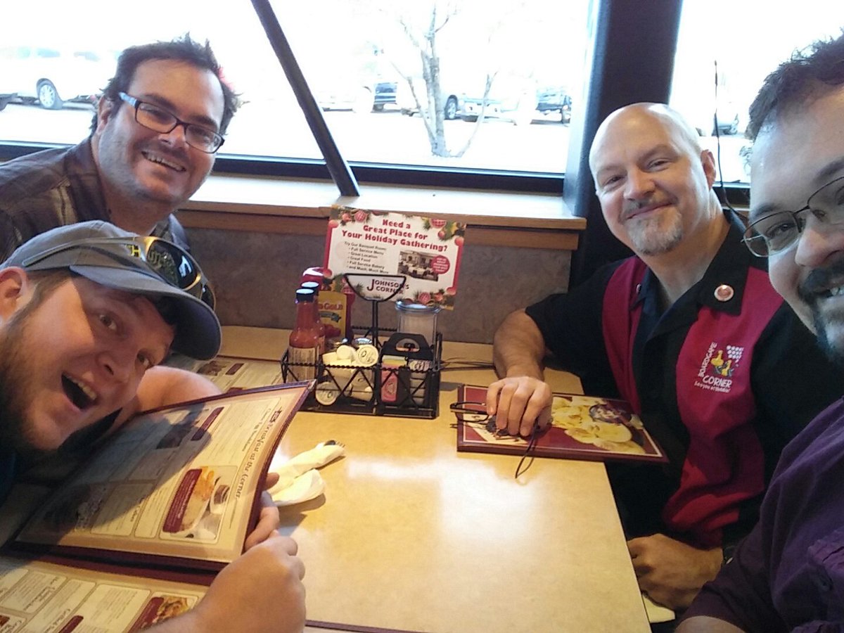 BgCornerSquad's tweet photo. On our way to B-Con...but breakfast first! #JohnsonsCorner https://t.co/xpazgBzmv1