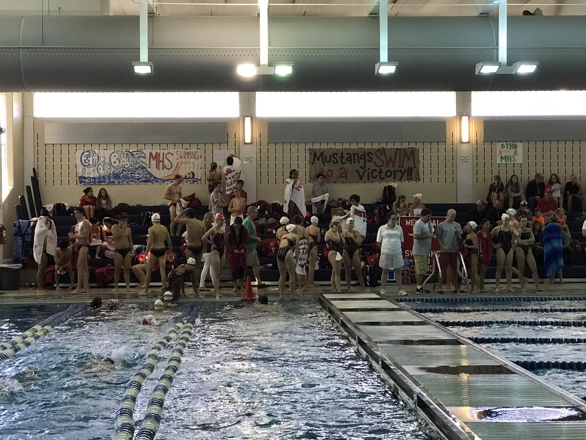 MHShouston's tweet photo. MHS vs. SHS swimming and diving meet! #swimforacure https://t.co/0oxBk9FZkF