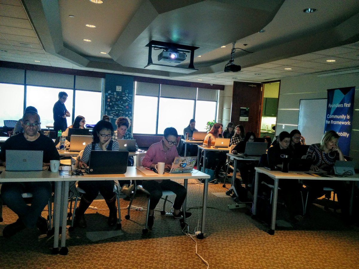 Intent coding going on at #llchfx on a rainy Saturday <a href="/learningcode/">Canada Learning Code</a>