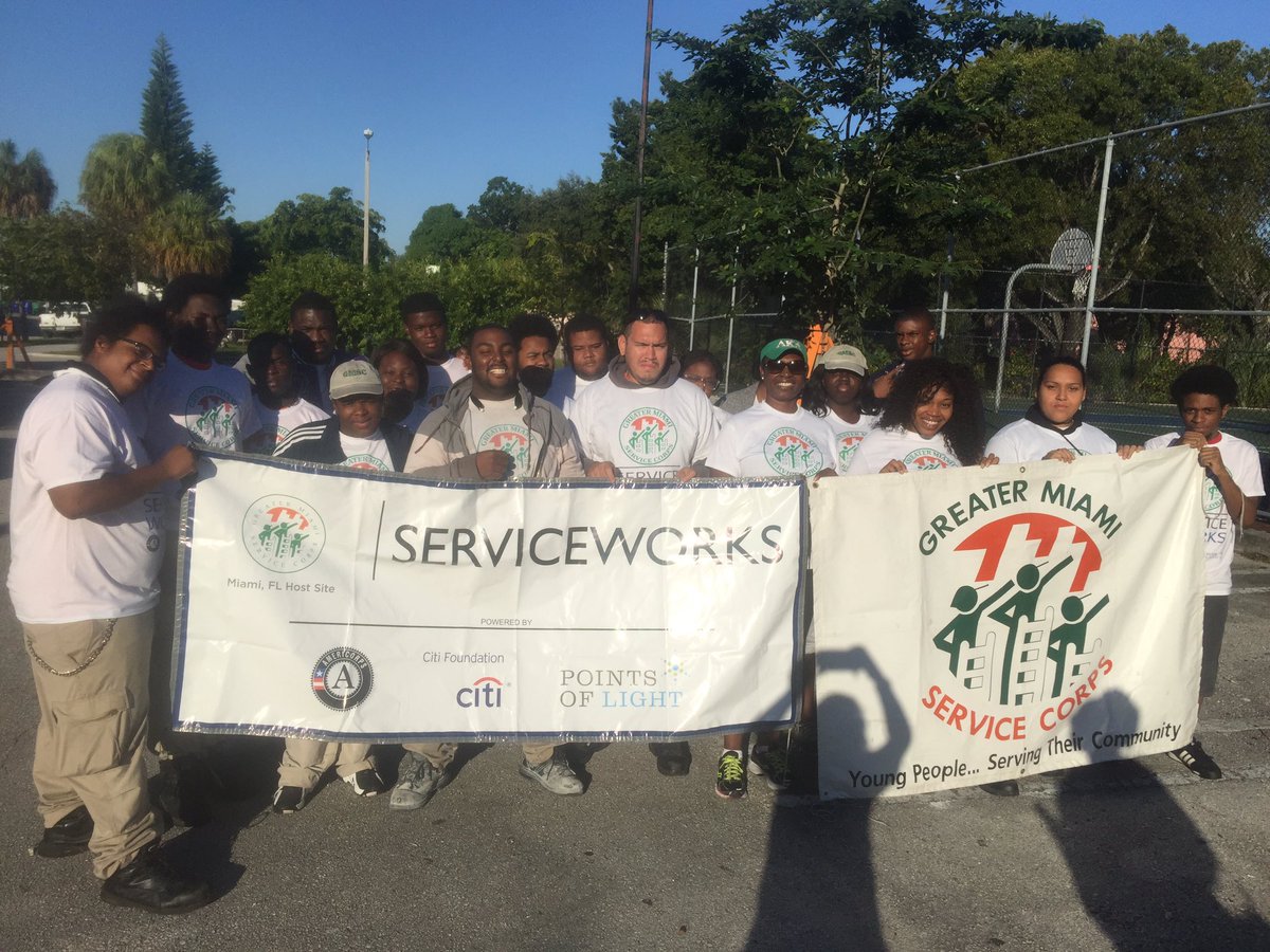 GMSCMiami's tweet image. @GMSCMiami is proud to join @IamServiceWorks in making a difference beautifying our community in Miami. #mdday