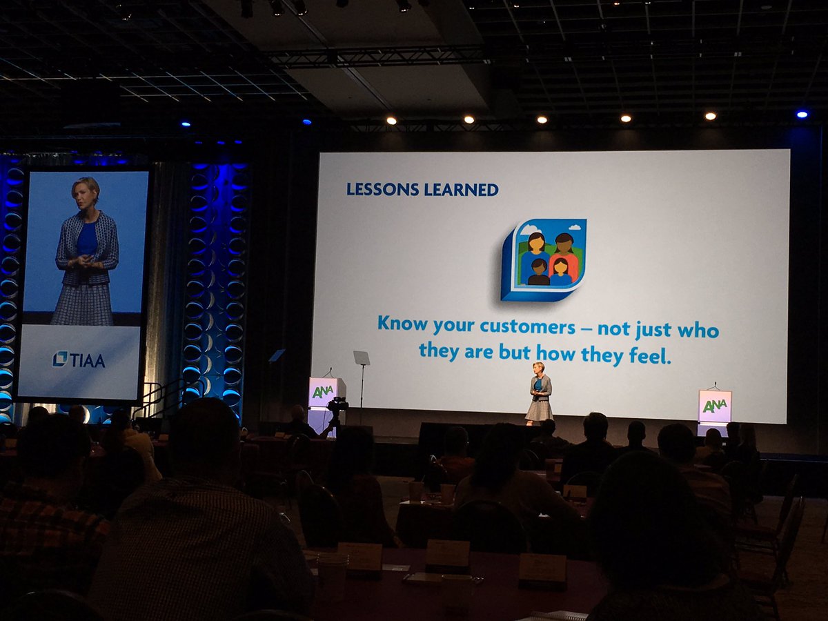 MAnderson_140's tweet image. Connie Weaver sharing the impressive transformation of @TIAA -- Customer-first and Radically Simple are at the heart.  #ANAMasters