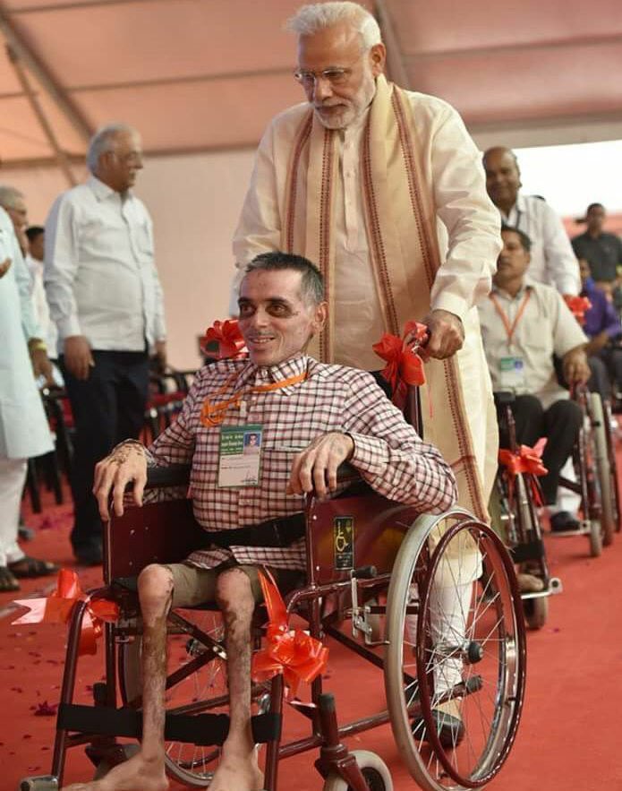 PiyushPatelBJP's tweet image. सबके लोकप्रिय प्रधानमंत्री @narendramodi की दीव्यांगो के प्रति आस्था।  #ModiBestPM #Vadodara #DivyangVadodaraCamp