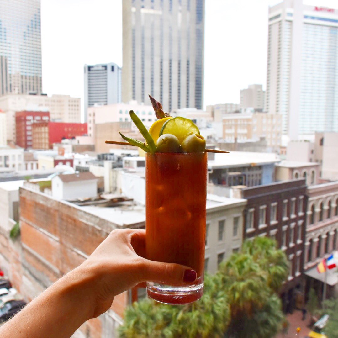 Start your Saturday in #NOLA off right. MT <a href="/beautifulbooze/">Beautiful Booze</a>: Not only are the views from the room amazing but the cocktails are killing it.
