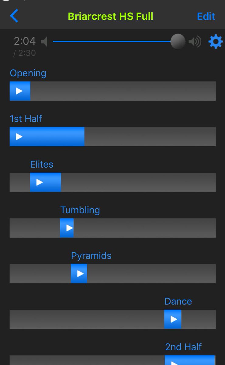 BriarcrestCheer's tweet image. One week til UCA Regionals! S/o to the @MixPlayApp for helping us get each section of the routine ready! #GoSaints