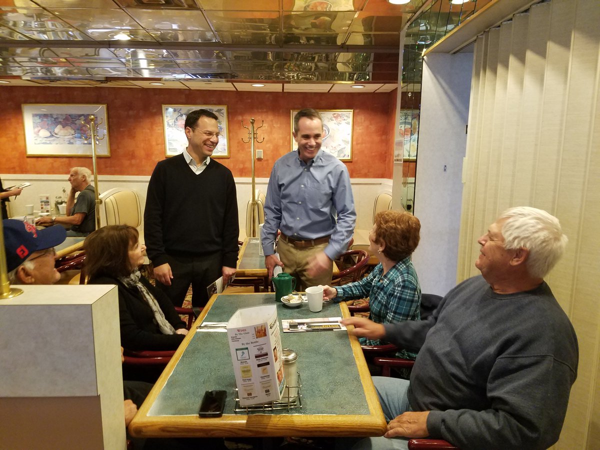 Stopped by a diner in Bristol in Bucks County to grab a bite with <a href="/SantarsieroPA8/">Steve Santarsiero</a> &amp; talk with folks about the importance of voting on Nov 8.