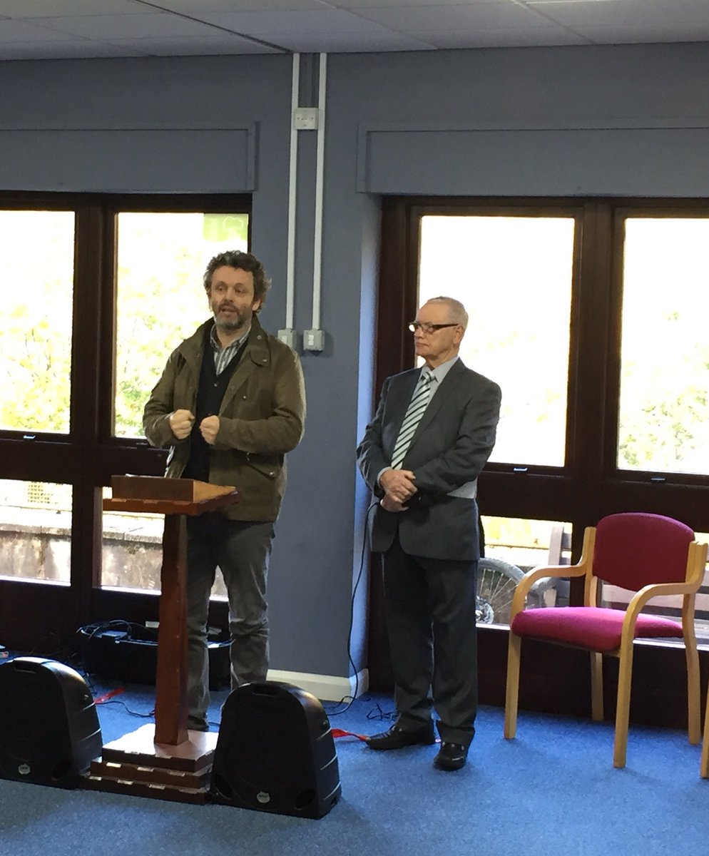 HeritageFundCYM's tweet photo. Michael Sheen at today's project launch of #hlffunded @SWMinersMuseum speaking passionately about the importance of community heritage https://t.co/lVw1kwexX4