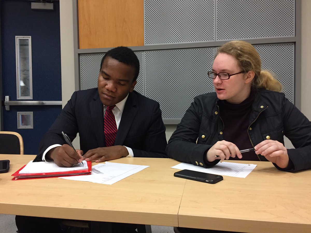 Derrick Rice Jr. and Lauren Kelly prep for round 3 #NAUDC2016 go team go!