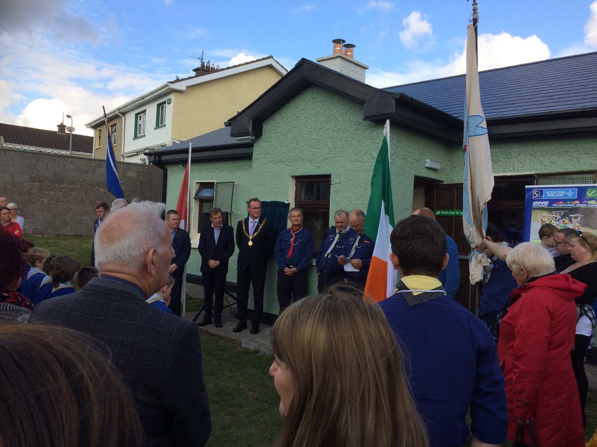 southernprovin1's tweet photo. Group leader Denis O'Sullivan addressing the guests at today's opening of 53rd Cork Scout Group new Hall in Holly Hill. https://t.co/IF03Lt1NzE