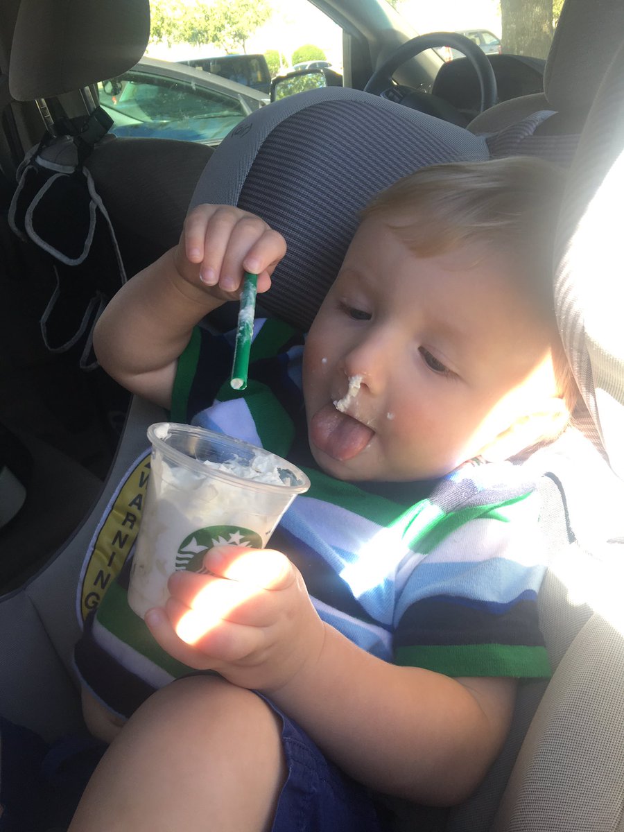 patrickh's tweet image. The fruits of flirting with the @starbucks baristas this morning... #miniwhipcreamcup #ministraw #yumyum #playonplaya #tothemax