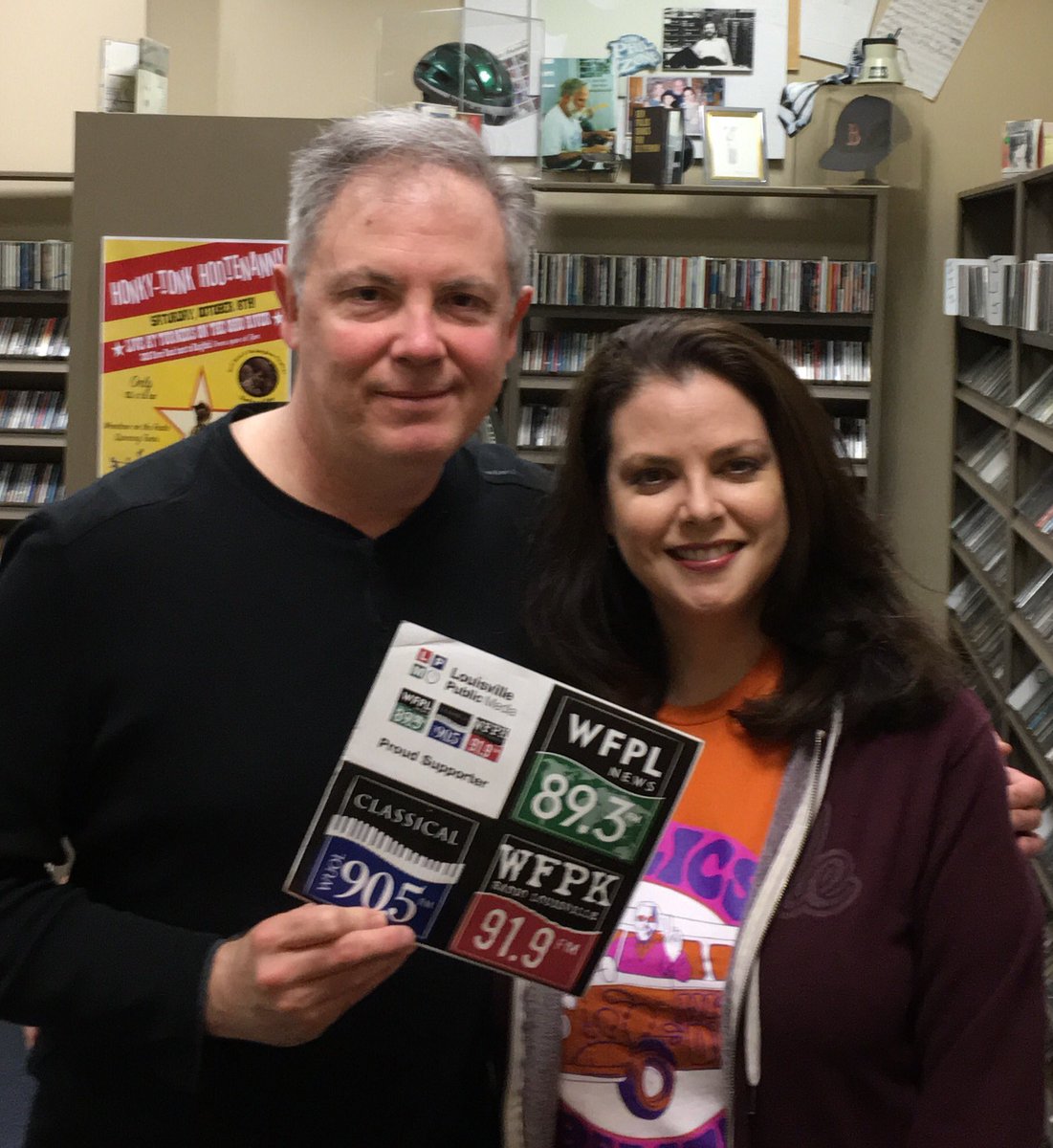 onairmel's tweet image. On the air TOGETHER for the last day of our #FallDrive at @WFPK! Become a member or renew at 502-814-6565. 📻