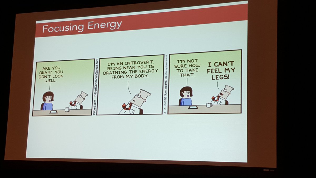 LawByLauren's tweet photo. Introverts vs. Extroverts in three frames... #hilarious #ENFJ #YLDFall16 @ABAYLD https://t.co/bPcEFJNAPM