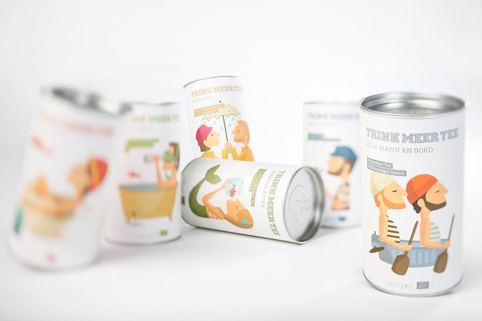 Envelop's tweet image. Some excellent illustrative work by @Tutticonfetti (ES) for quirky German tea brand Trink Meer Tee. 

Photo credit: @heinewarnecke (DE)