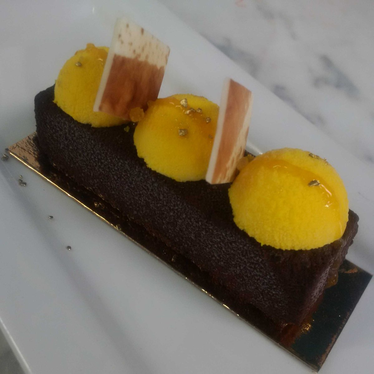 #dessert #Hamont Chocolate, mango and Passion mousse