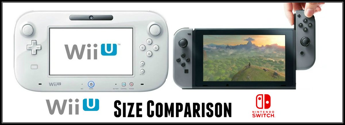 King Avery The Great I Made Another Nintendoswitch And Wii U Gamepad Size Comparison For Everyone That Should Make It Easier To See The Difference T Co Ift3al0bjy