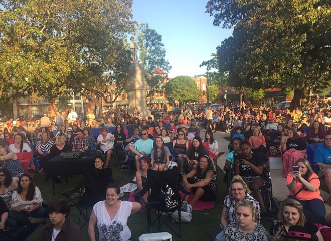 GoCovingtonGa's tweet photo. #LoveNeverDies: Come to #CovingtonSquare for the Season 8 premier of #TheVampireDiaries! It's the #FinalGoodbye in #MysticFalls. #ILoveCov https://t.co/cGmGU6Zju2
