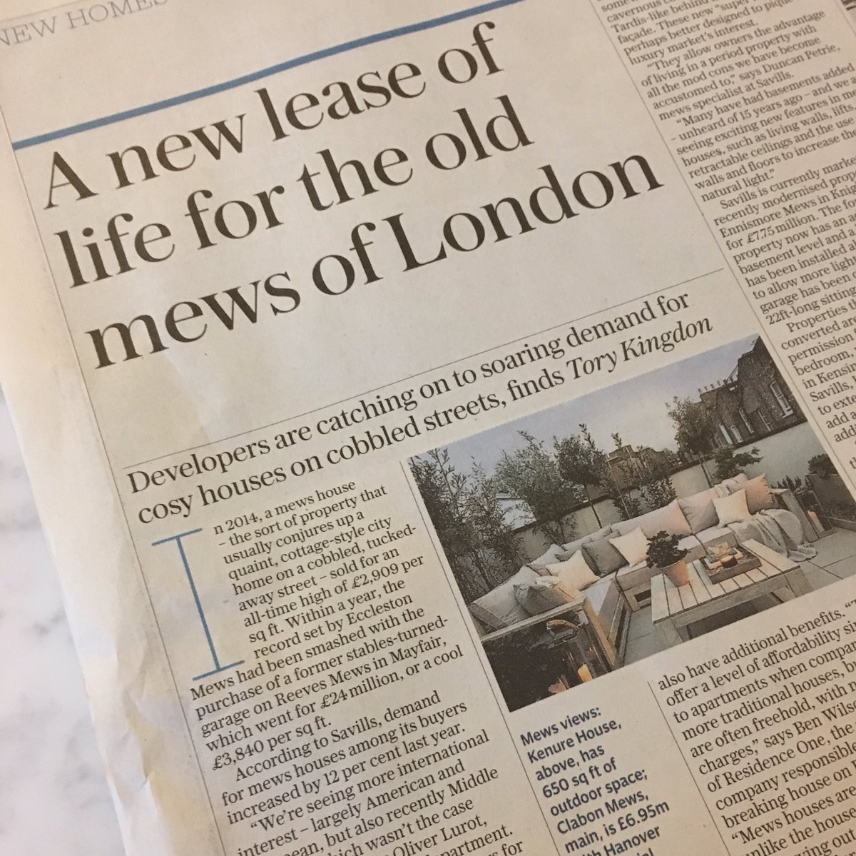 @TeleProperty today features our recent Holland Park project with pic of roof terrace. <a href="/ToryKingdon/">Tory Kingdon</a> thanks for including us 👍🏼