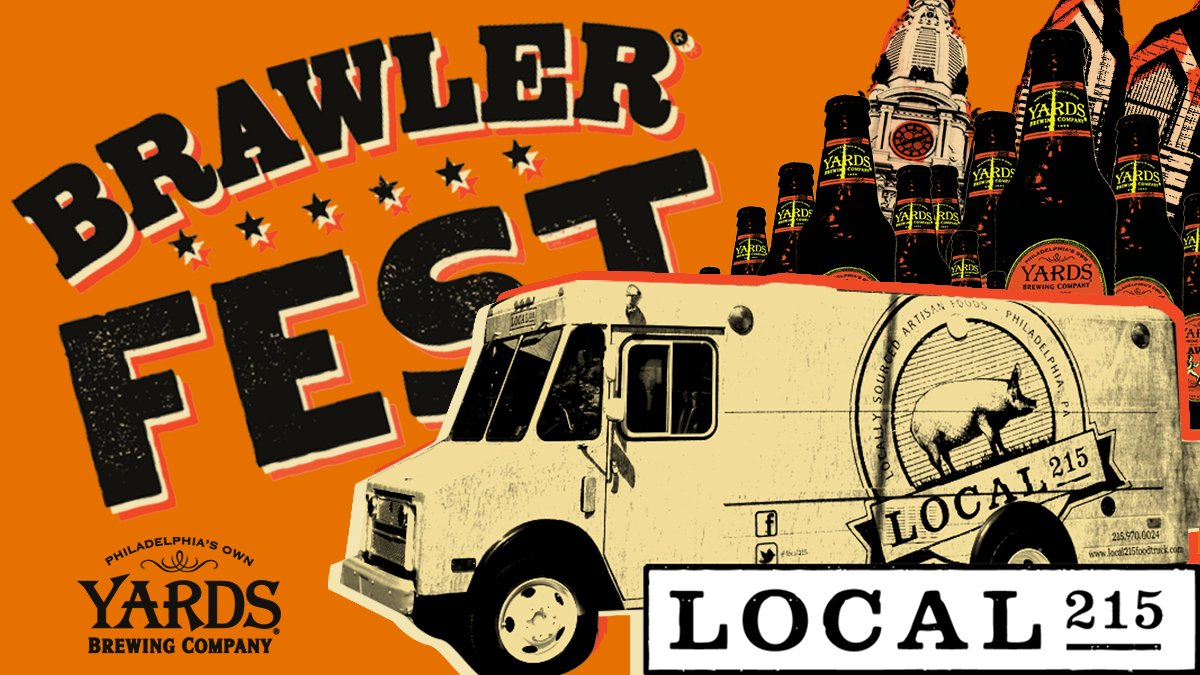 yardsbrew's tweet image. Our #Philly friends @Local215 #foodtruck are slingin' eats at #BRAWLERFEST 11/5. Tix incl. beer &amp;amp; bands all day! BRAWLERFEST.COM