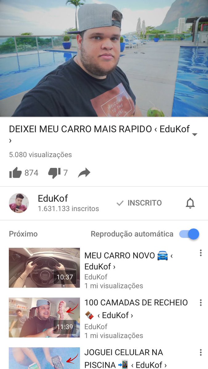 EduKof's tweet photo. Saiu vídeo novo, corre lá já deixa o like 👍🏻https://t.co/FL8a8GoGPE https://t.co/I6rHiAqvPu