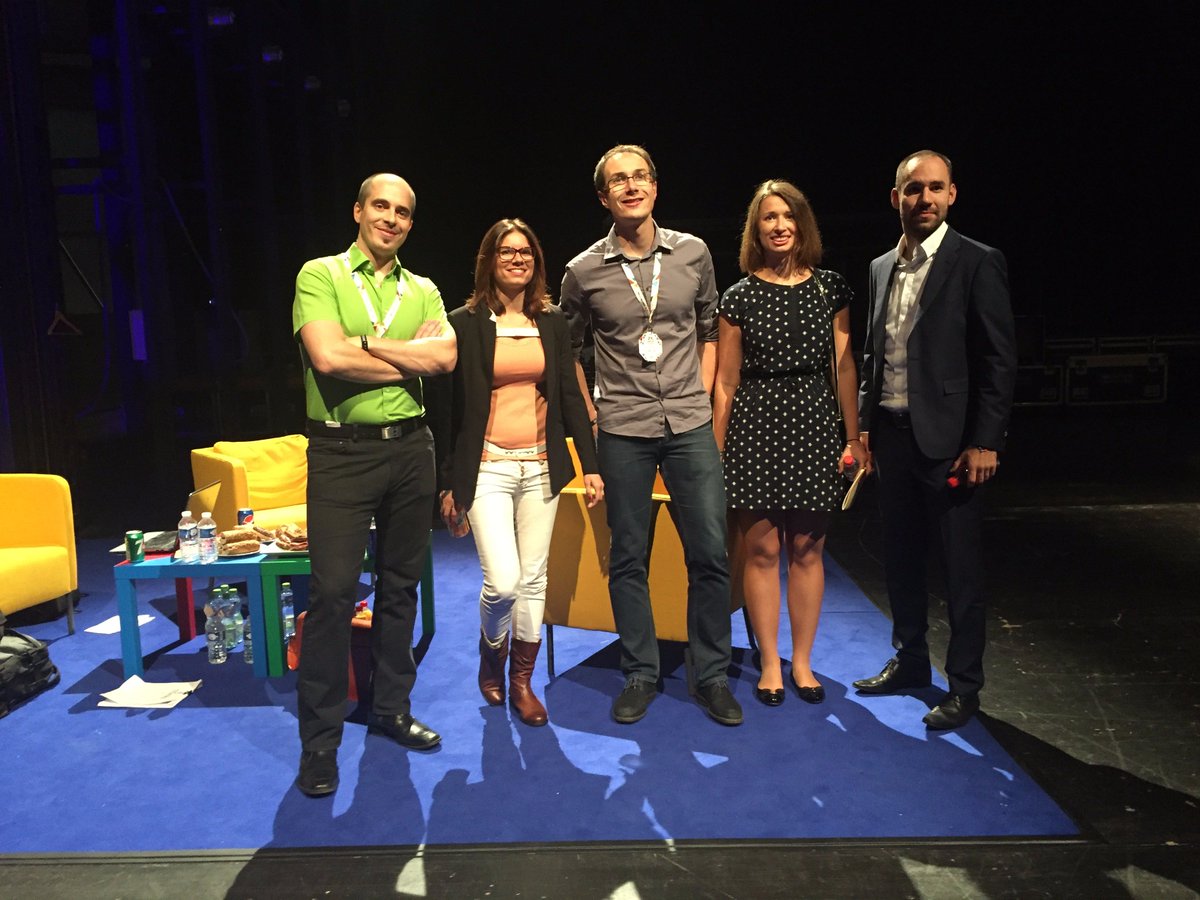 parezem's tweet photo. Today #mktfest case studies crew at the backstage :-) just @janrezac is missing. We should do a complete one at the party ;-) https://t.co/cukNlJ5YOu