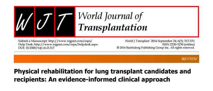#Rehabilitación médica en el pre y postrasplante #pulmonar #rehabilitacionrespiratoria #transplant #prm ncbi.nlm.nih.gov/pubmed/27683630