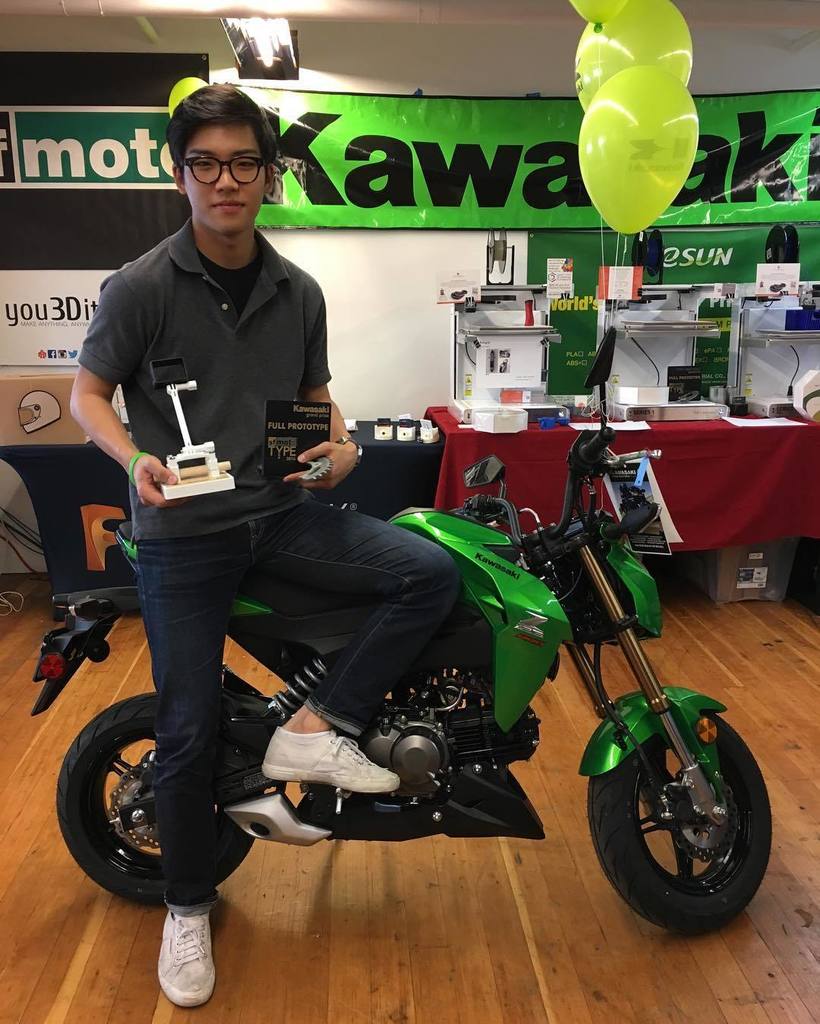 CONGRATULATIONS @leinadworks on winning the Kawasaki Z125 Grand Prize!!! 🏆🎉#SFmototype #sk… ift.tt/2eFnDL4