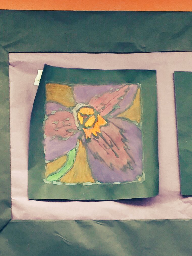 Alex is famous. Found his artwork displayed at a local restaurant and bakery.