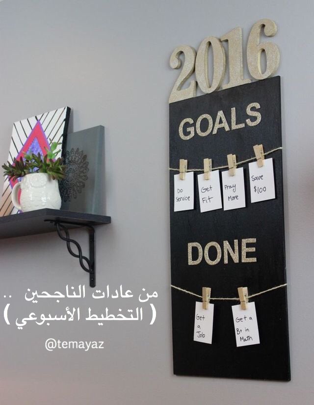 دراسة:
( الأشخاص الذين يخططون لأهدافهم قبل بداية الأسبوع حققوا أهدافهم بنسبة تصل لأكثر من٥٠٪ مقارنة مع من لم يكتب ويخطط لبداية أسبوعه )
👏🏻
