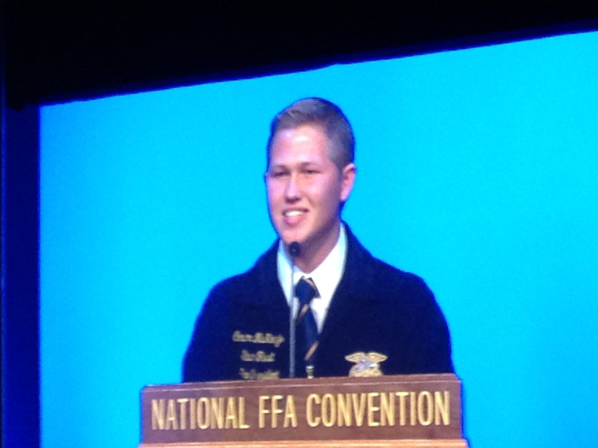 mrjack1978's tweet image. Happiness is TX FFA First VP @c_mckinzie11 presenting his convention committee report on the big stage! #txffa