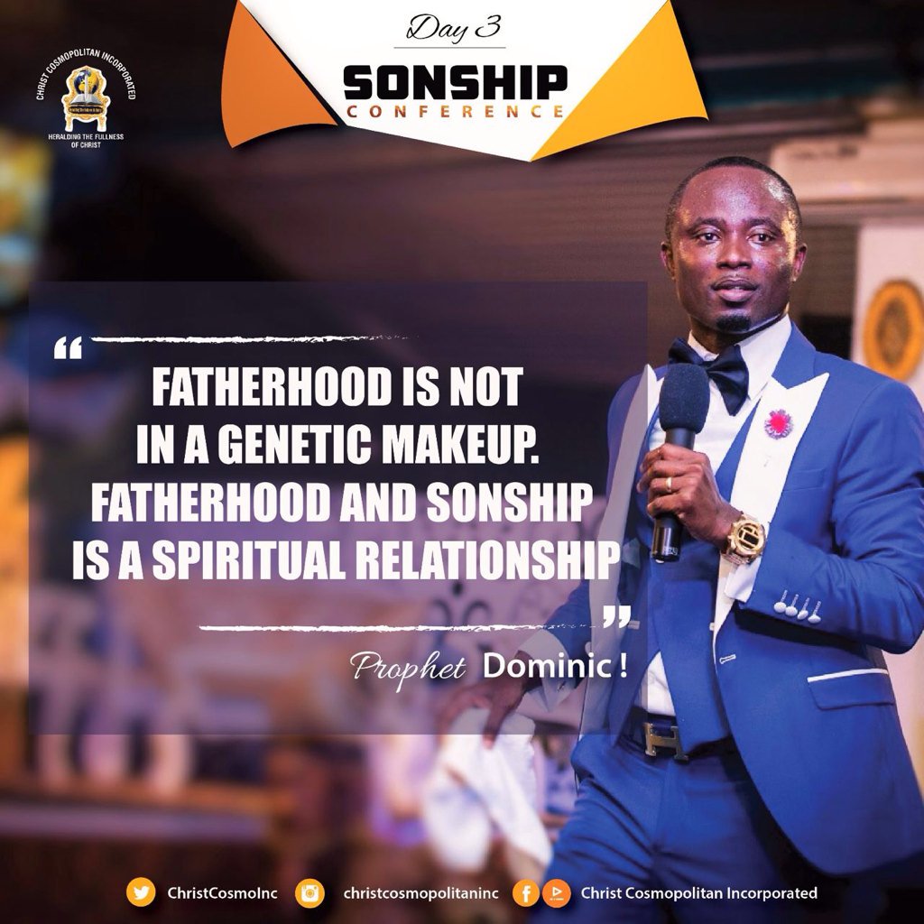 ChristCosmoInc's tweet photo. #ProphetDominic
#SonshipConference!
#ShiftingDimensions!
#PastorObed&Sons https://t.co/XscGxhwxG4