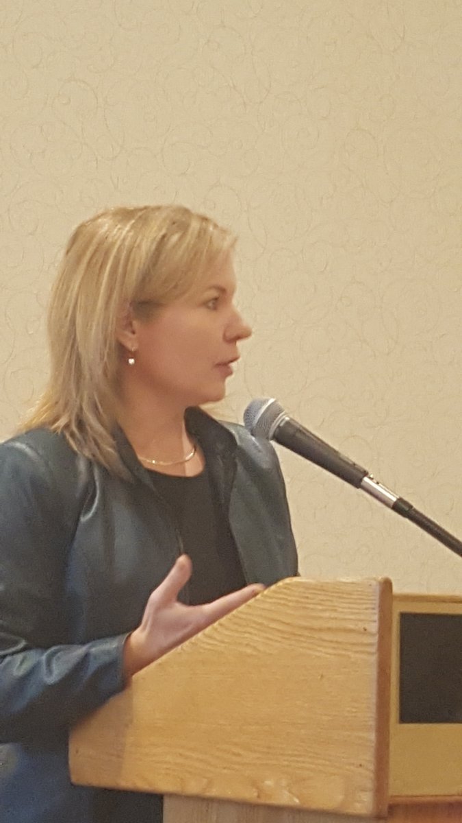 sasktrucking's tweet photo. #STA16 @truckingHR talks about the next generation  of people to be employed in #Trucking #startthemyoung https://t.co/A7iz7JI9fz