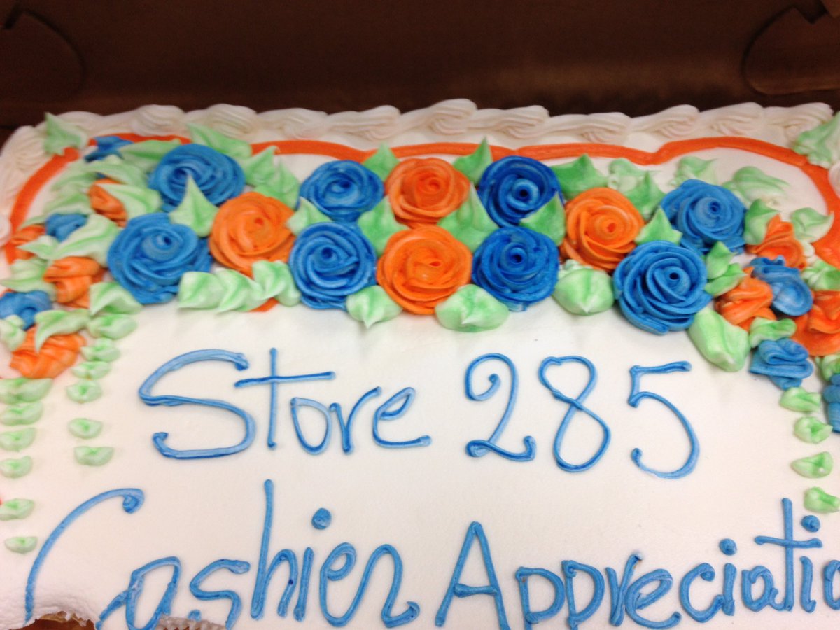 specialty285's tweet photo. Our cashiers enjoying their gift and great food by Chef Tally. Can't forget the cake ! Thank you for all you do ! https://t.co/m67x9E8T2m
